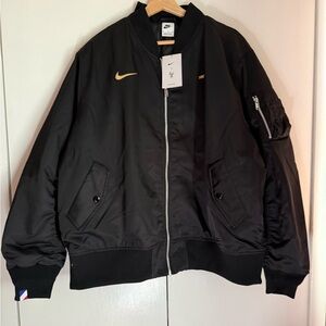 Nike France Football Federation Punk Bomber Jacket 'Black'